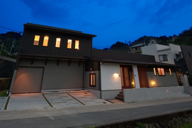 渡邉邸　夜景北西面